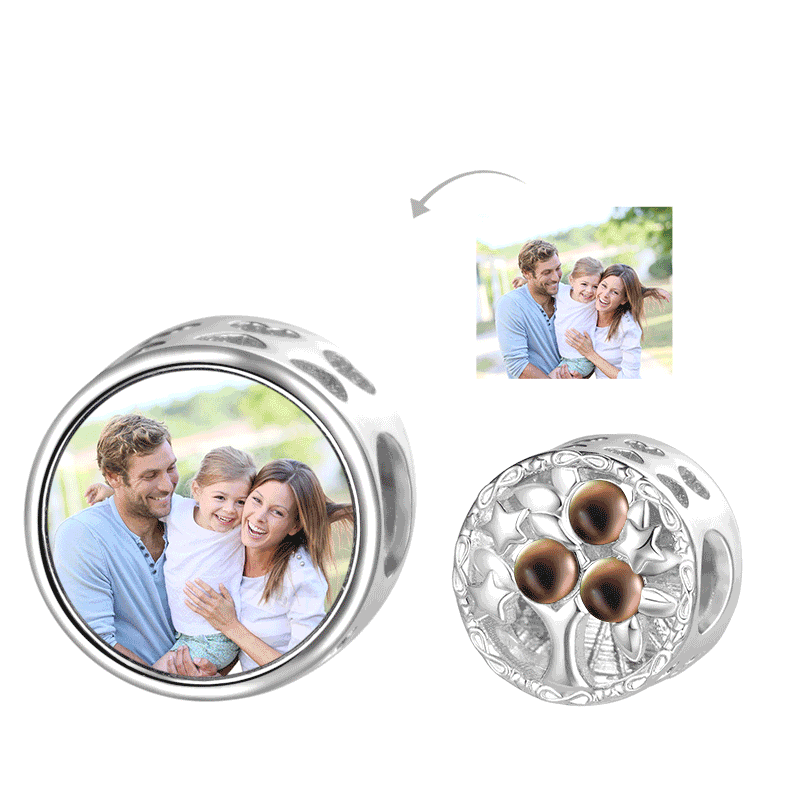 Family Tree Photo Mood Charm