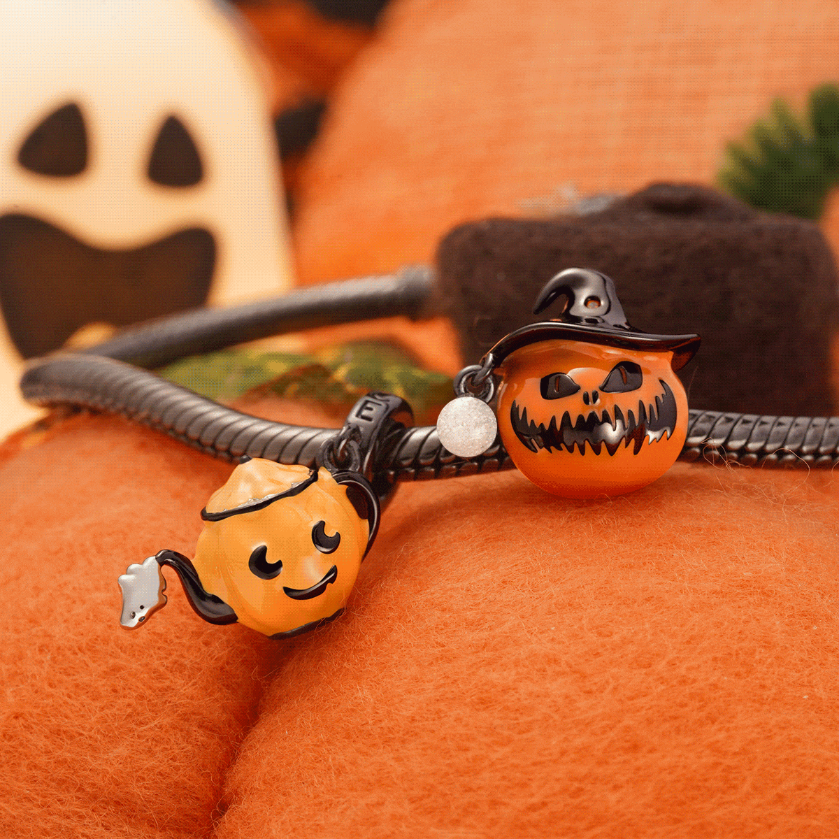 Wizard Hat Pumpkin Charm