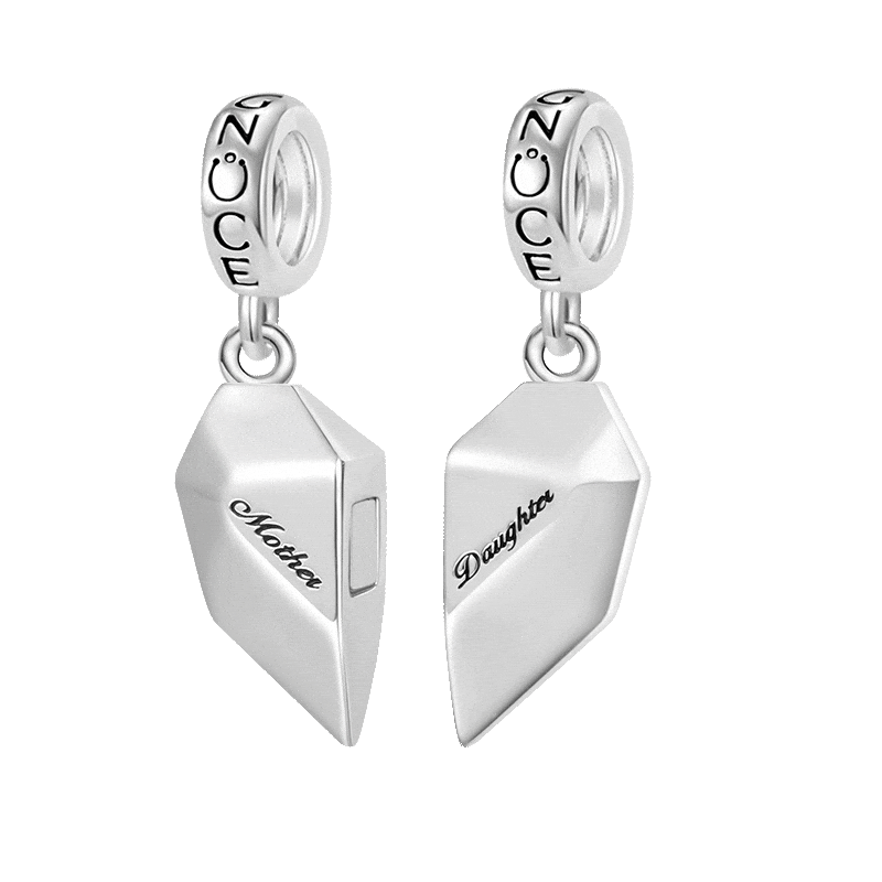 Magnet Heart Engravable Pendant