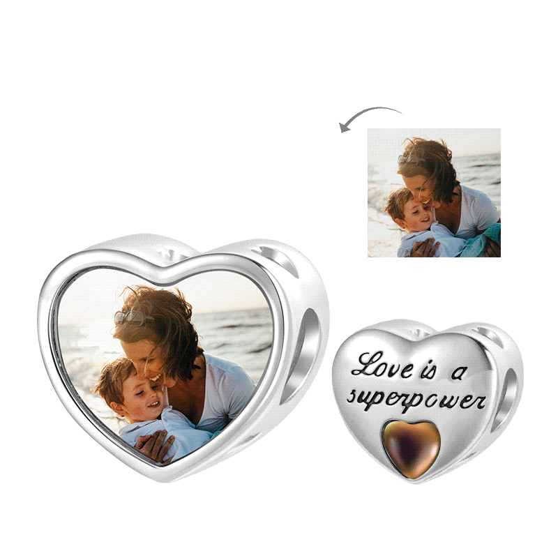 Heart Photo Mood Charm