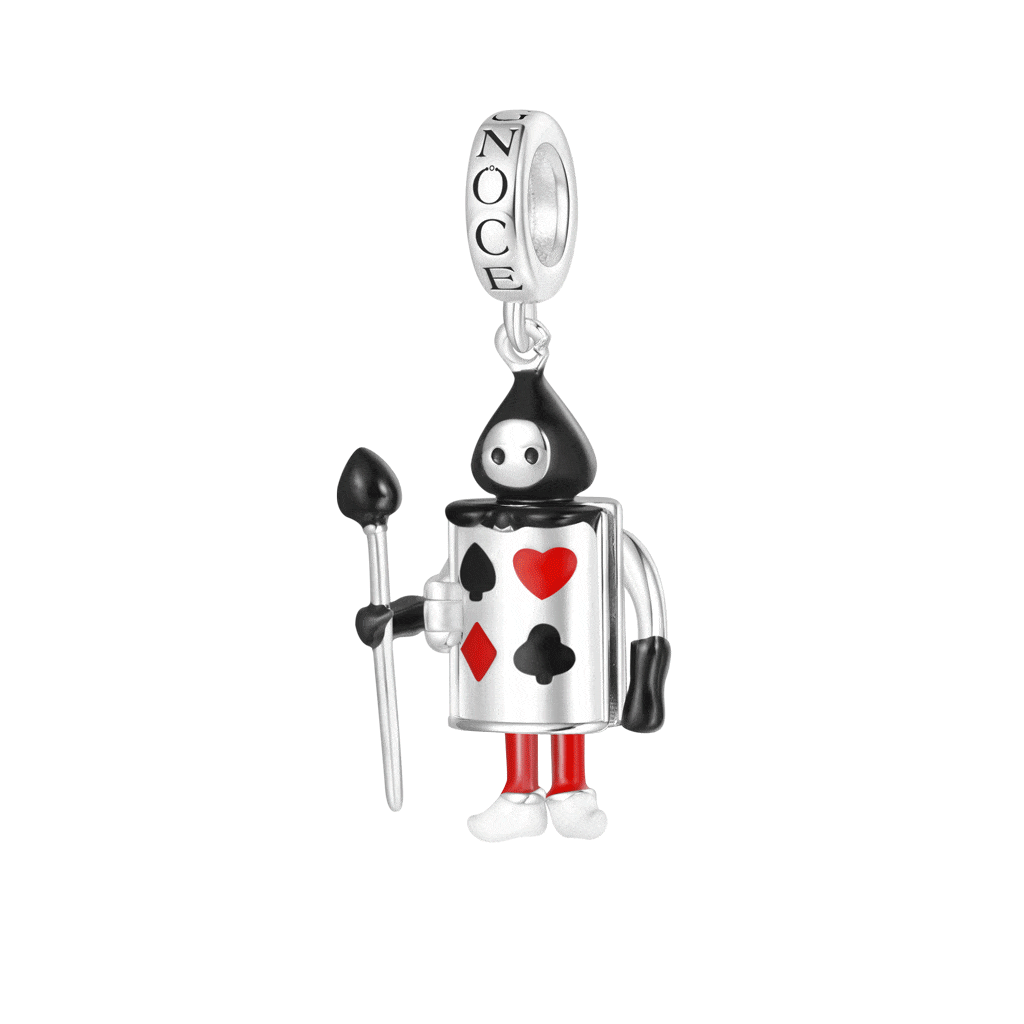 Openable Playing Card Soldiers Pendant