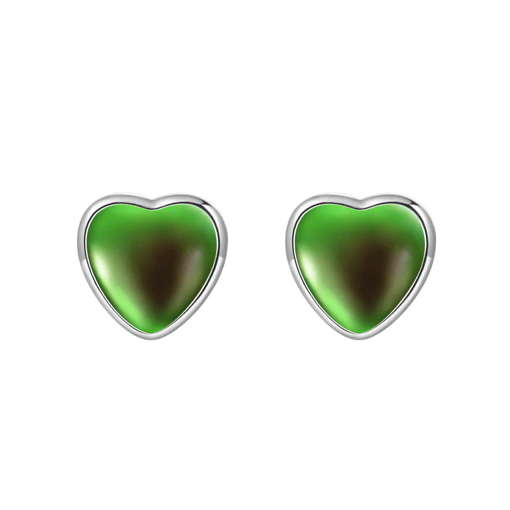 Heart Mood Stud Earrings