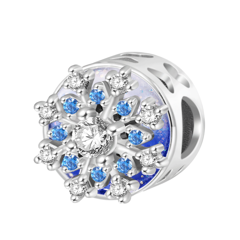 Engravable Rotatable Snowflake Charm