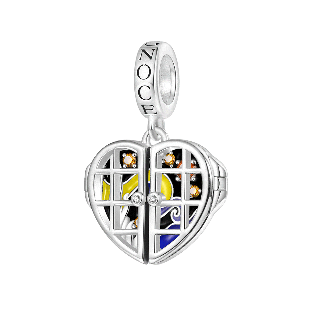 Heart Window Galaxy Pendant