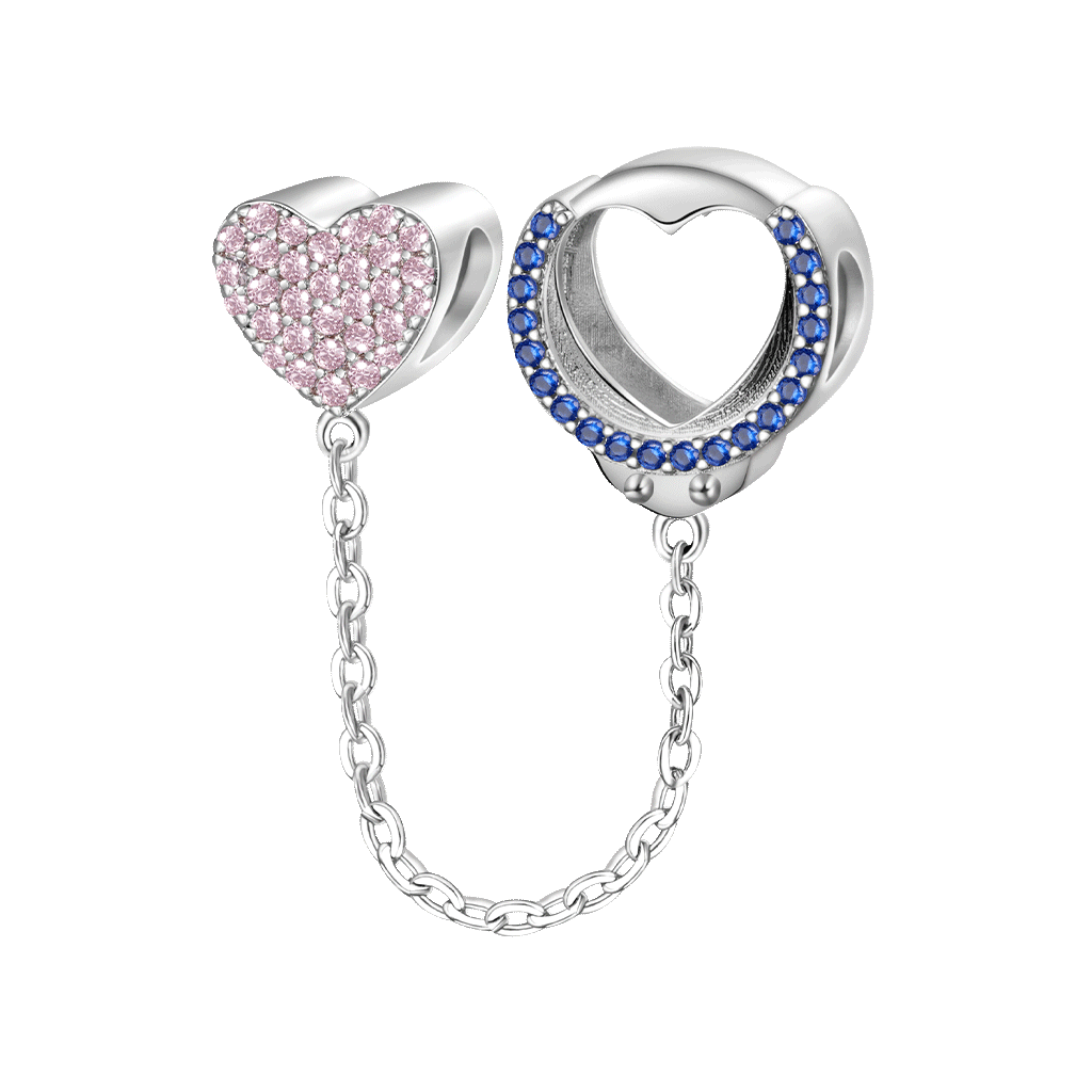 Double-layer Love Handcuffs Charm