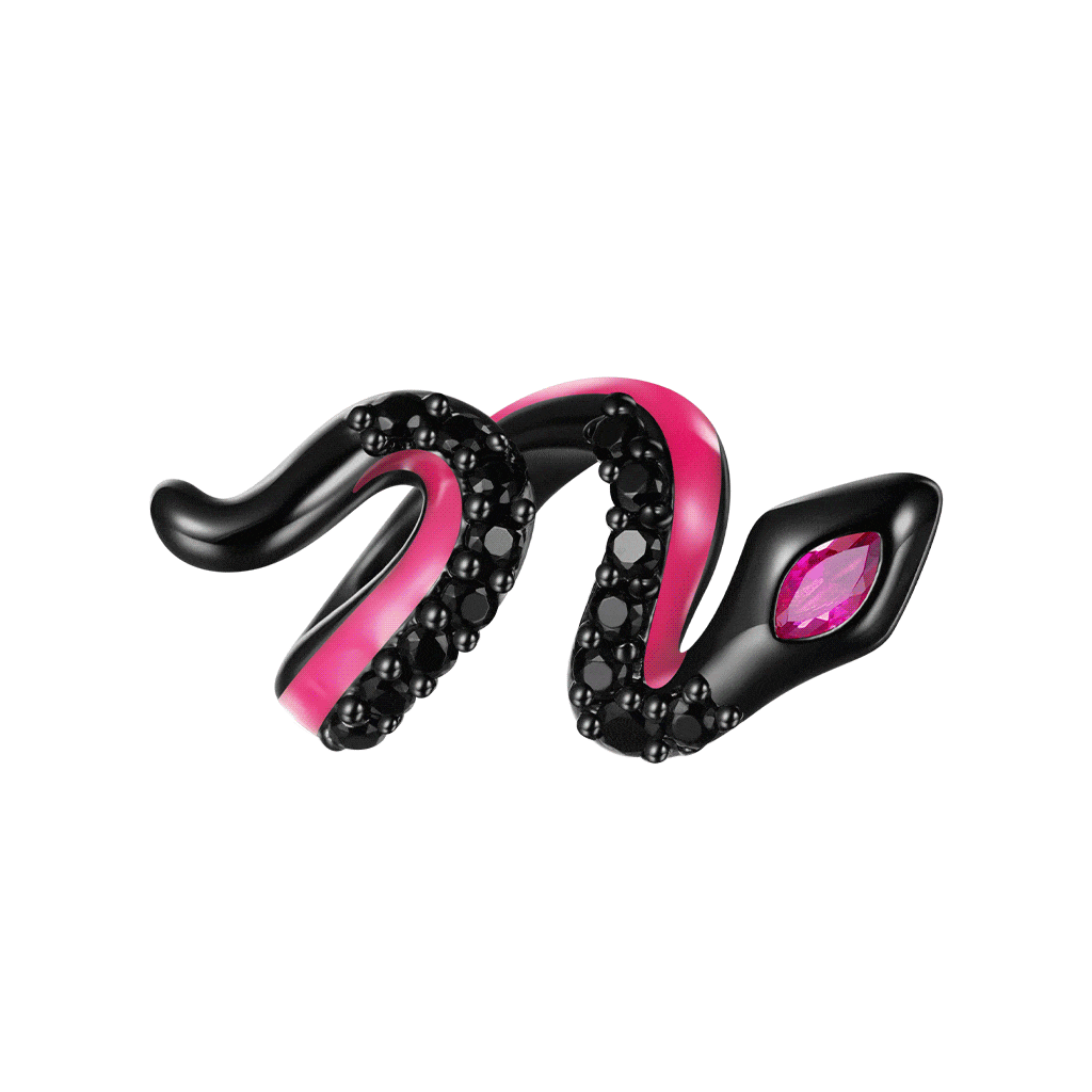 Luminous Black Snake Charm