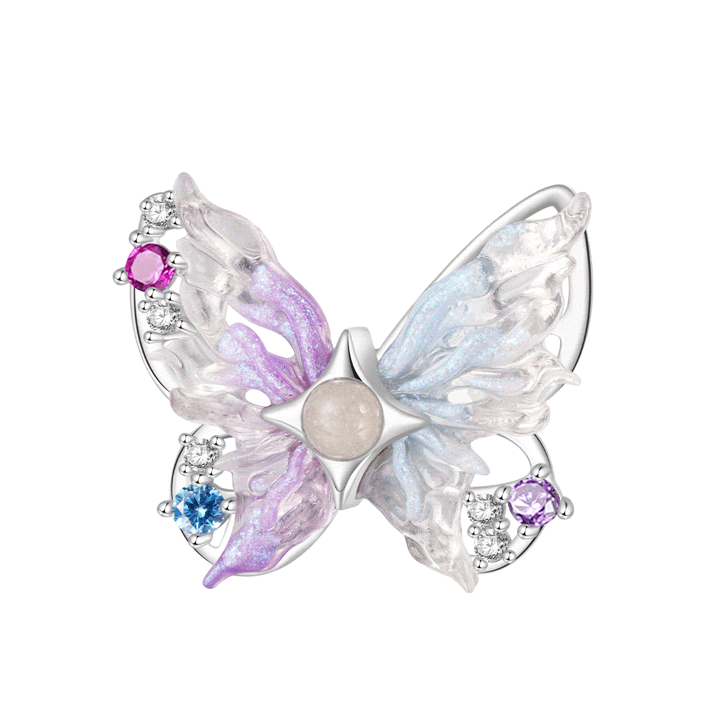 Sparkling Colorful Butterfly Stopper