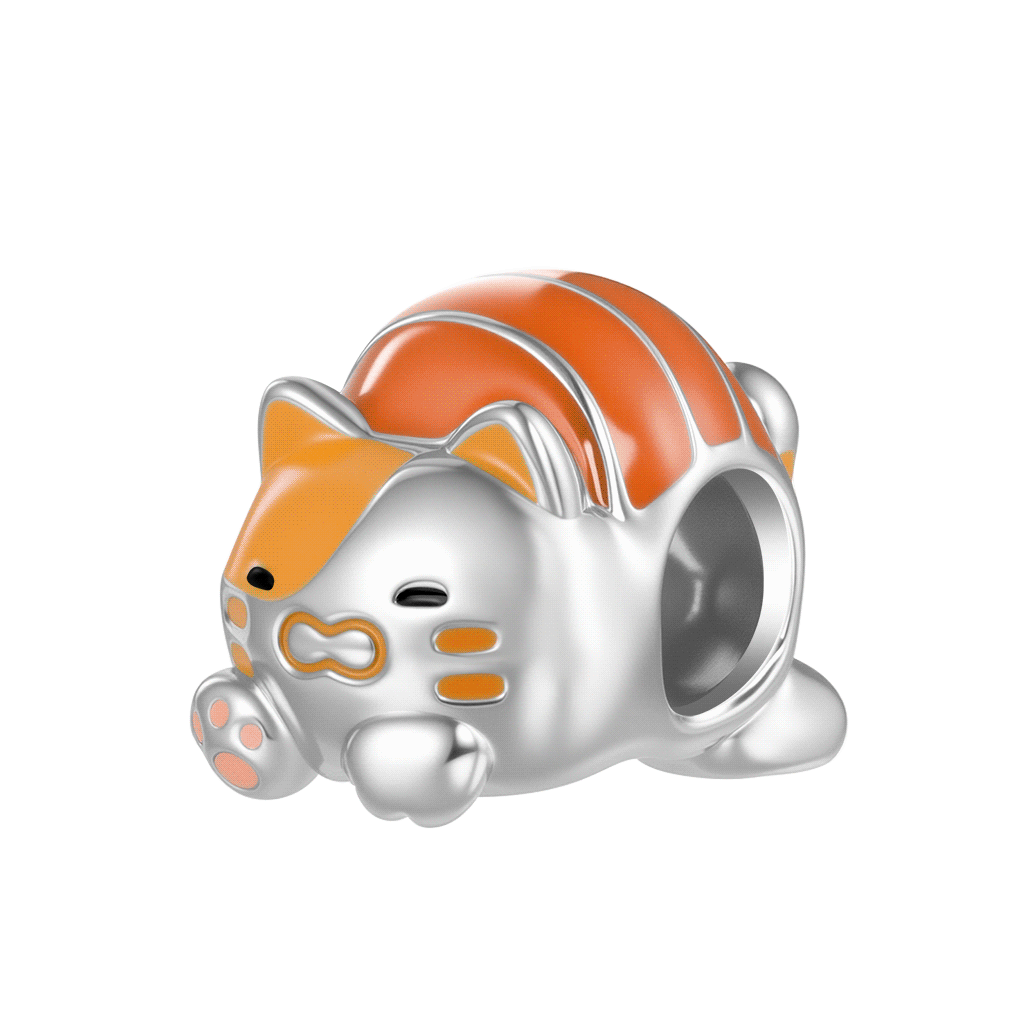 Salmon Sushi Cat Charm