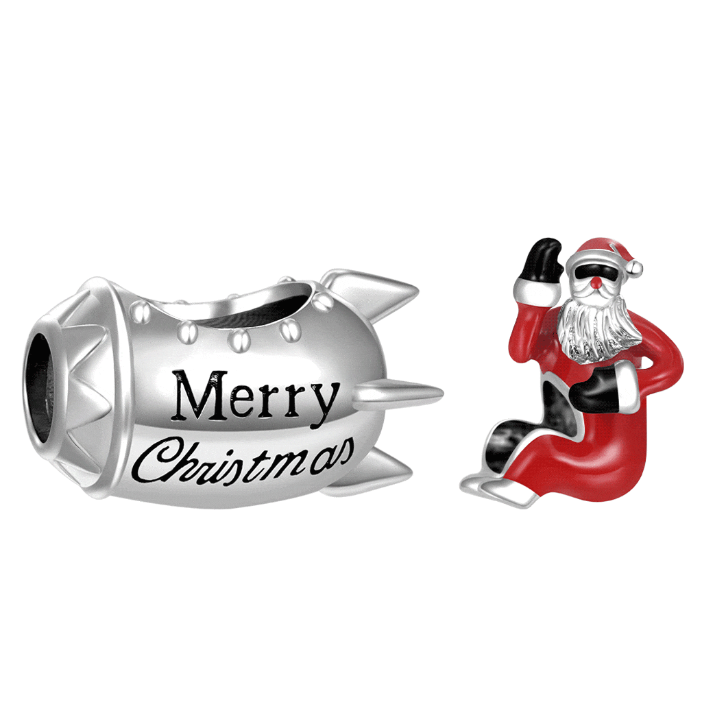Rocket Santa Charm