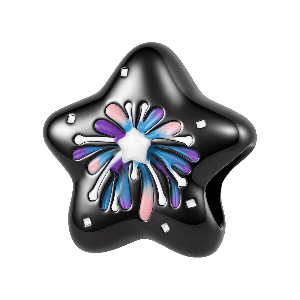 Fireworks Star Charm