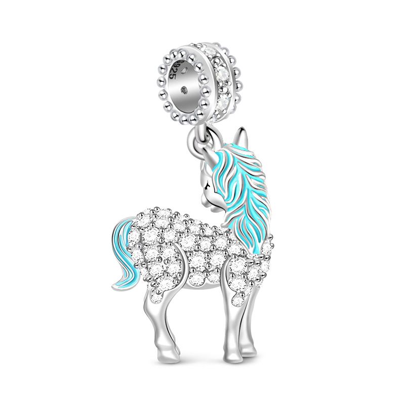Blue Unicorn Pendant