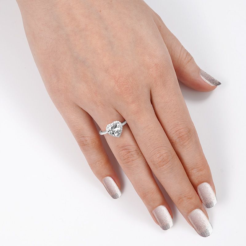 Heart-shaped Engagement Ring
