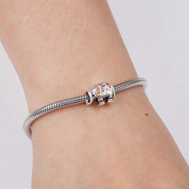 Colorful Elephant Charm