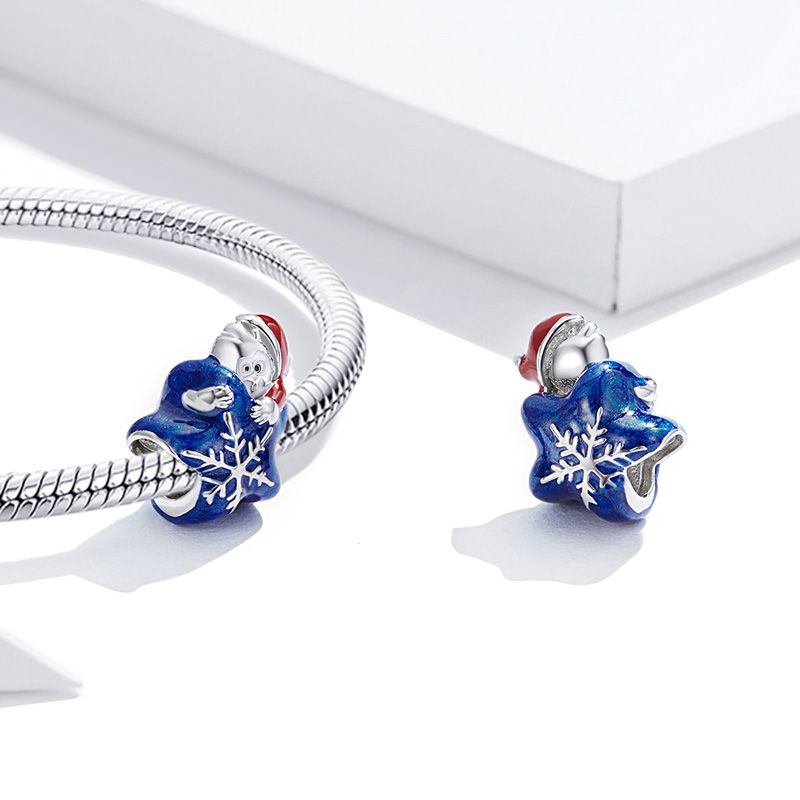 Santa Star Charm