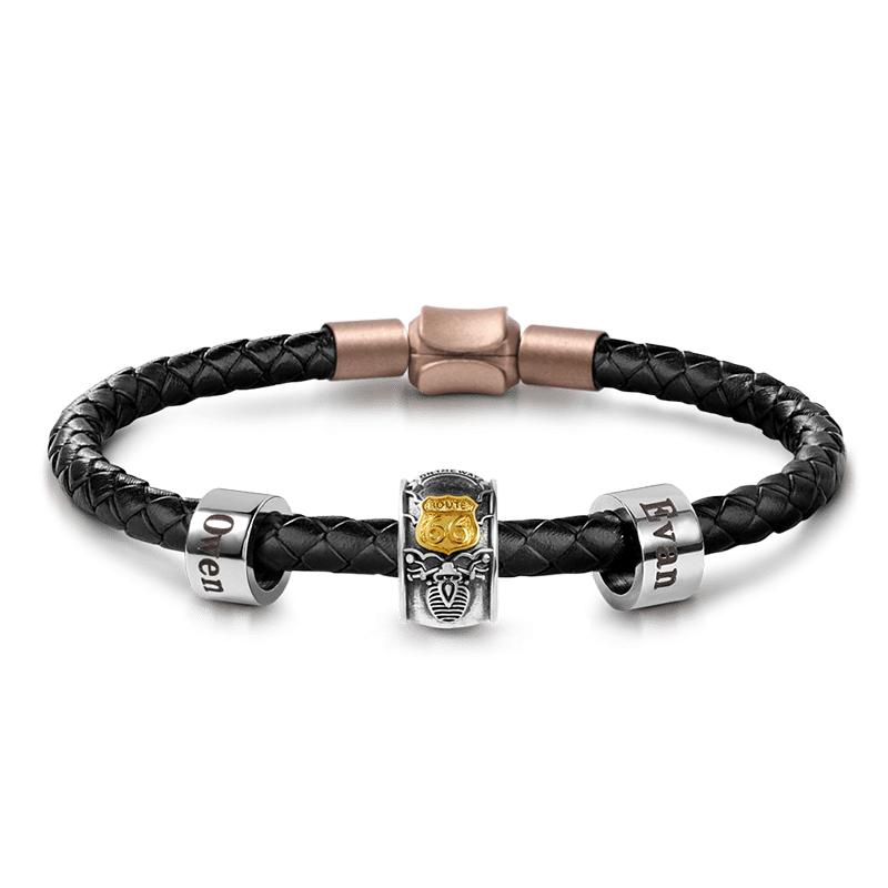 Route 66 & Customized Charms Bracelet