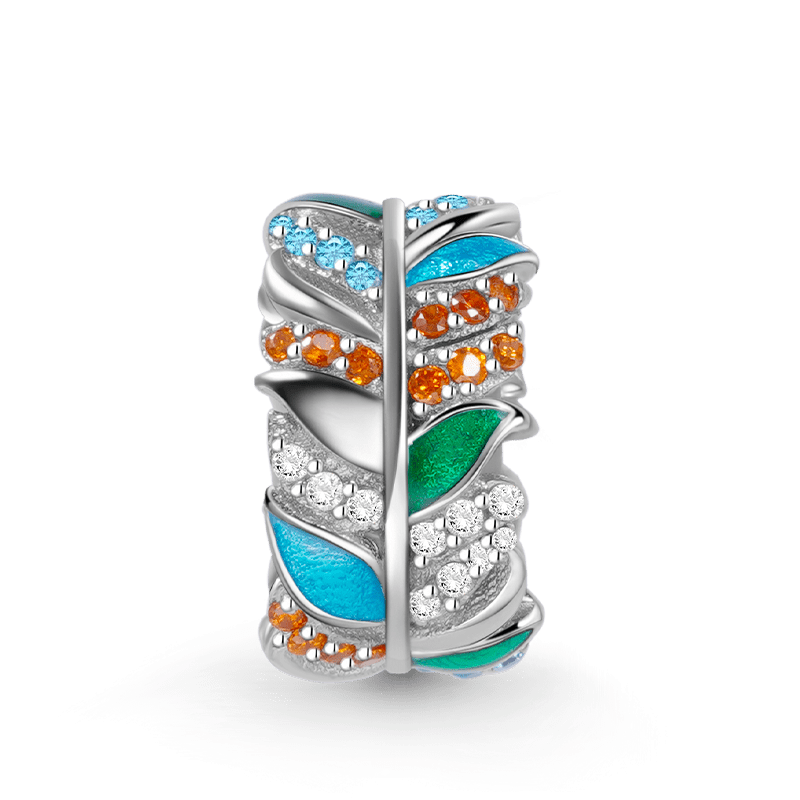 Colorful Feathers Bead