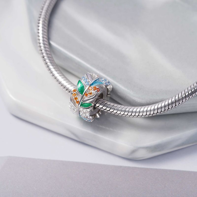 Colorful Feathers Bead
