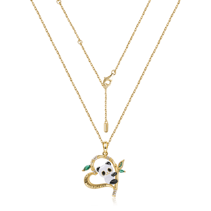 Panda Heart Necklace