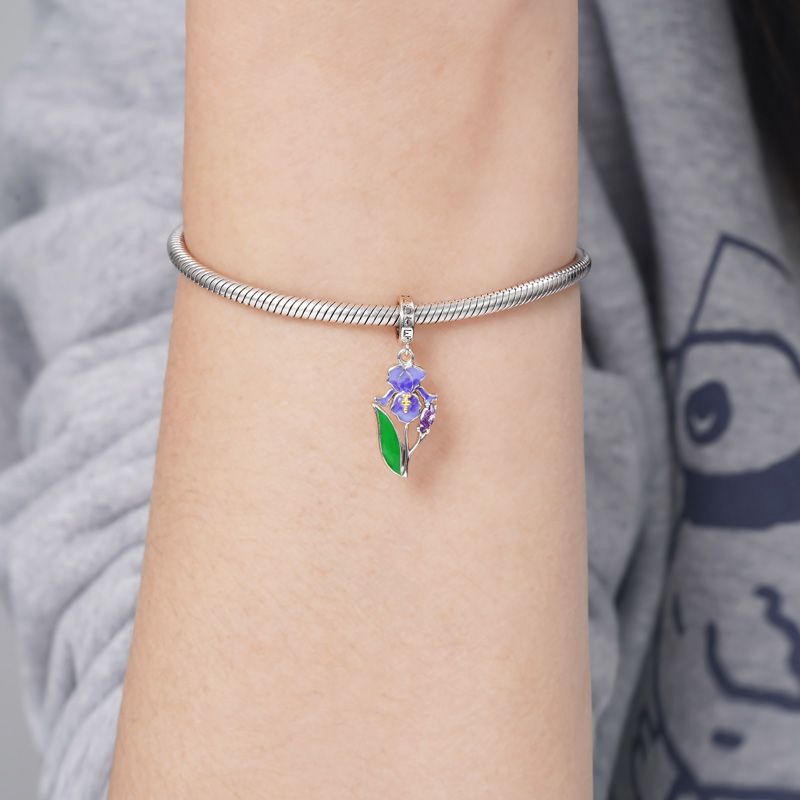 Purple Iris Pendant