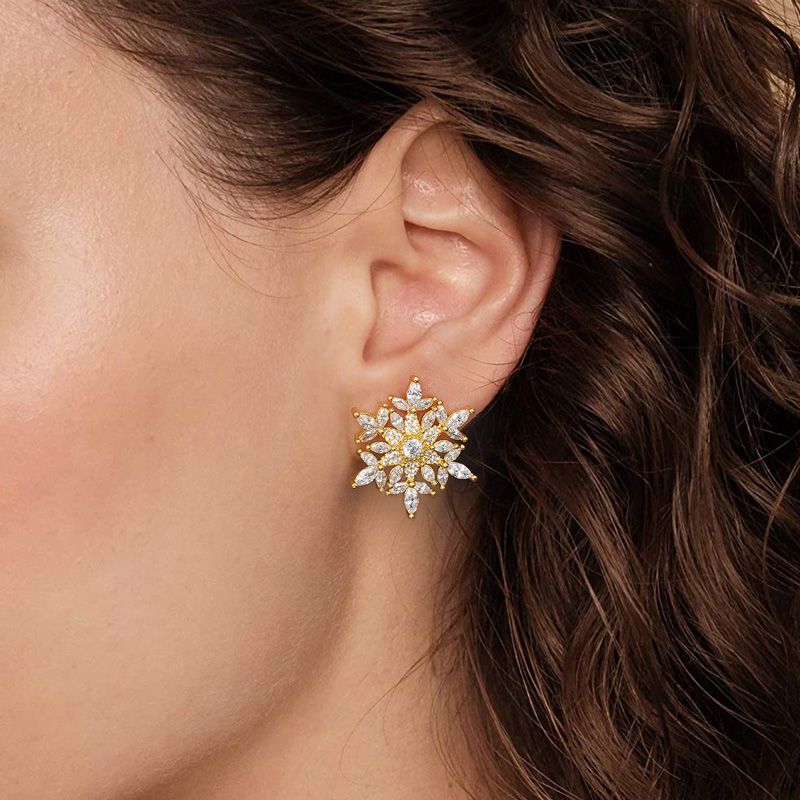 Snowflake Stud Earrings