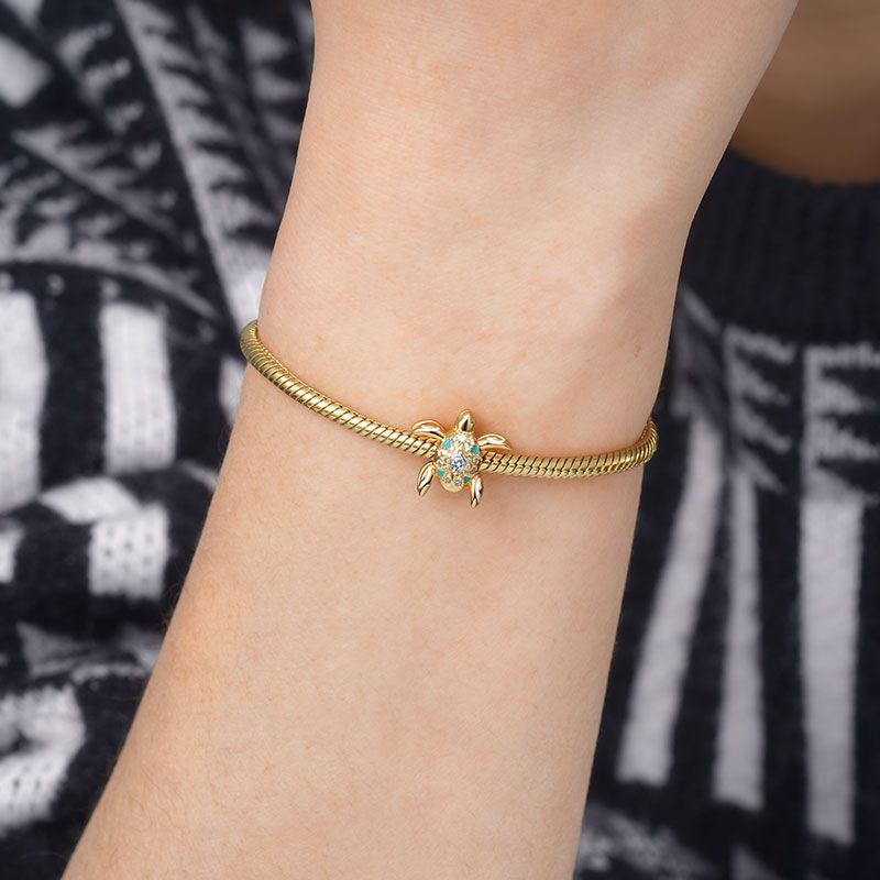 Double-sided Turtle Charm
