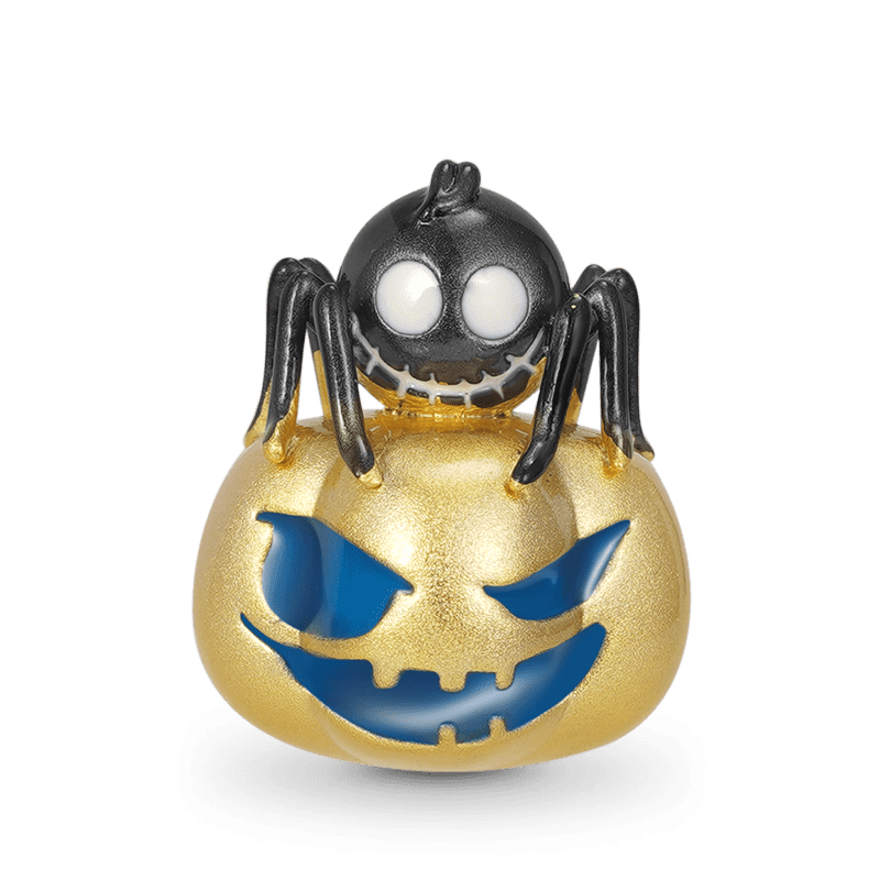 Spider & Skull Pumpkin Charm
