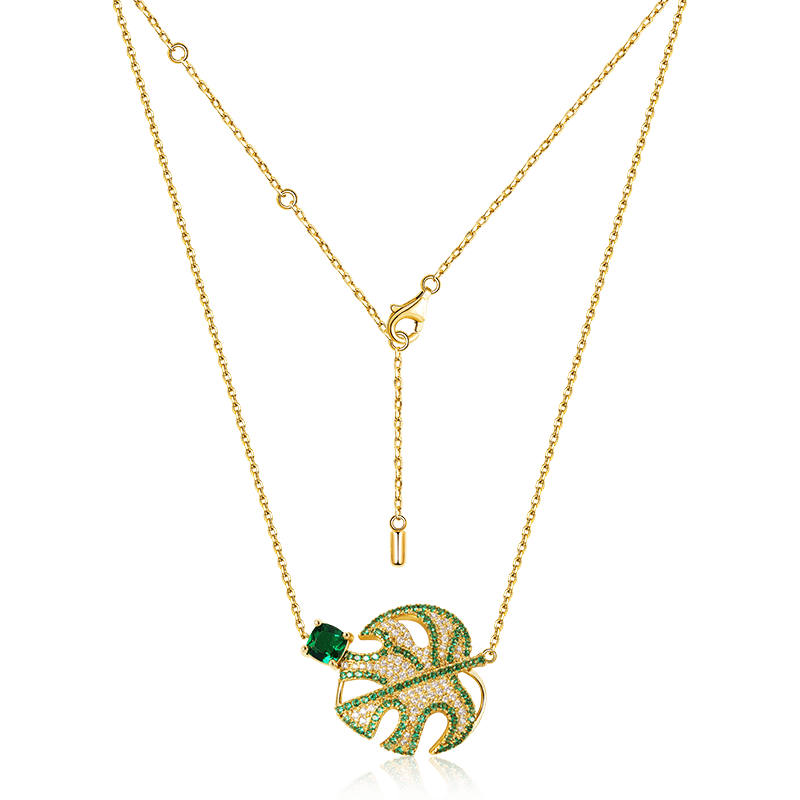 Shiny Leaf Necklace
