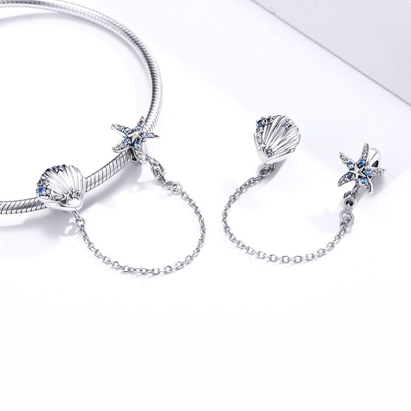 Starfish & Shell Safety Chain