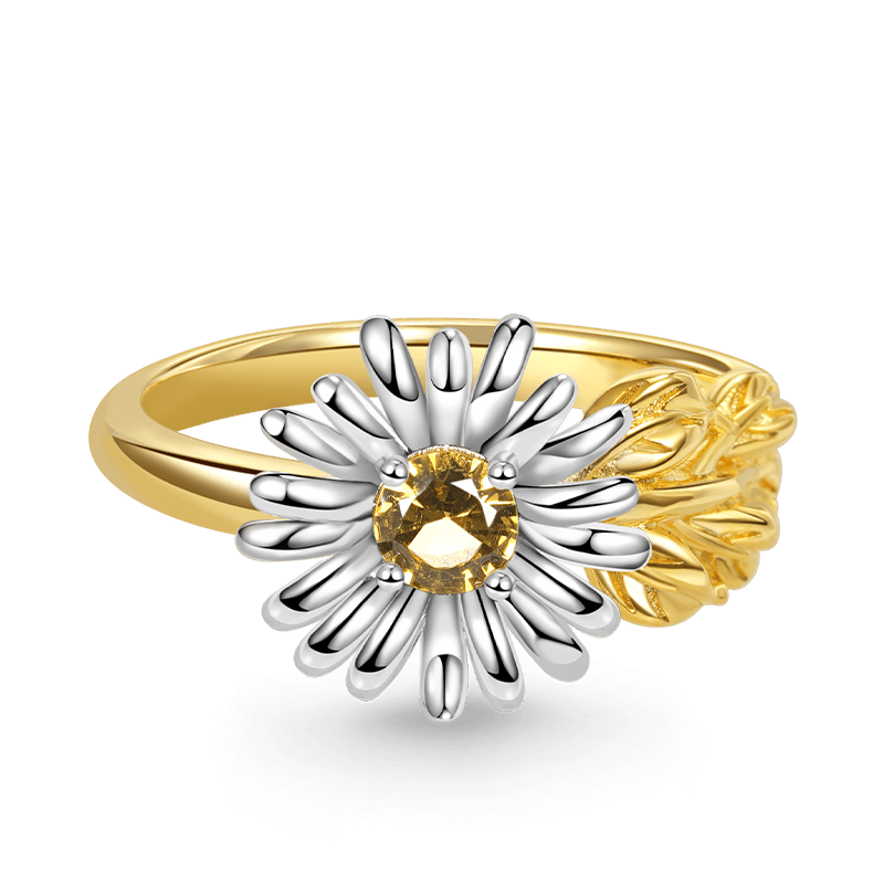 Adjustable Daisy Flower Ring