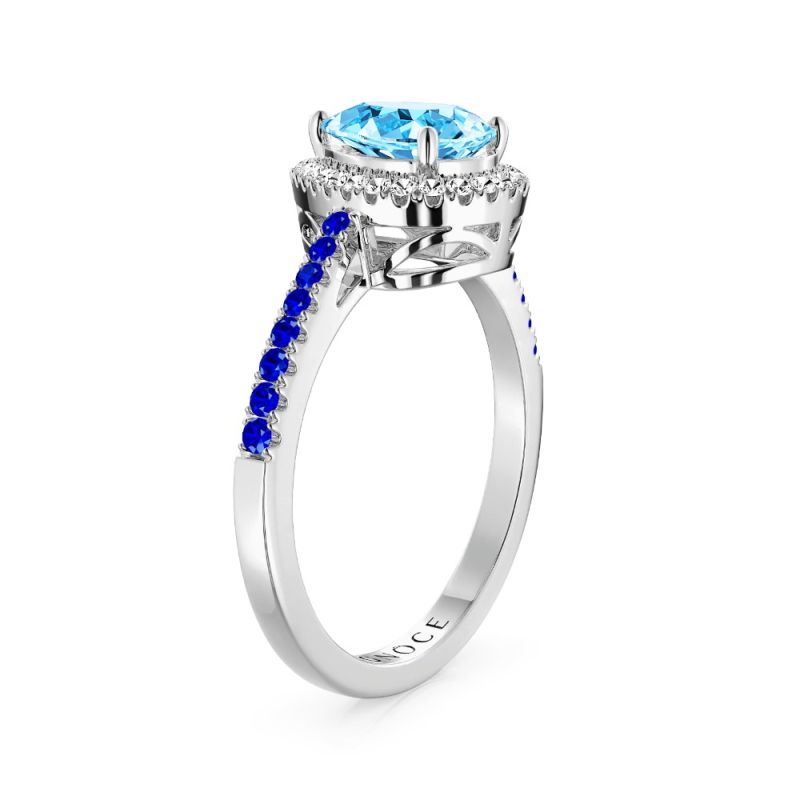 Blue Teardrop Ring
