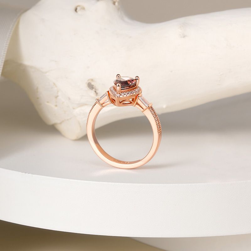Brown Teardrop Ring
