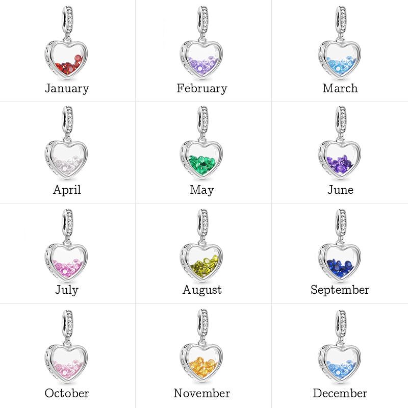 Heart Birthstone Pendant