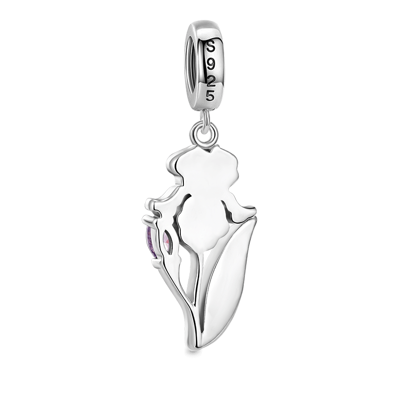 Purple Iris Pendant