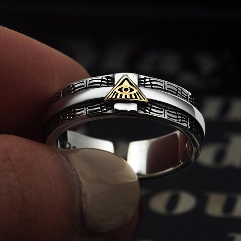 Adjustable Eye of God Ring