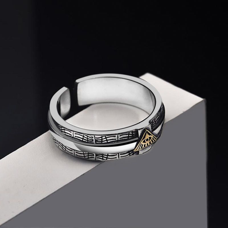 Adjustable Eye of God Ring