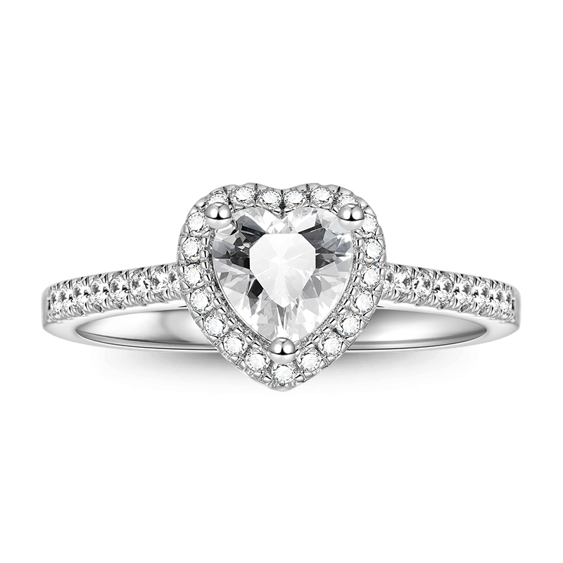 Sparkling Heart Ring