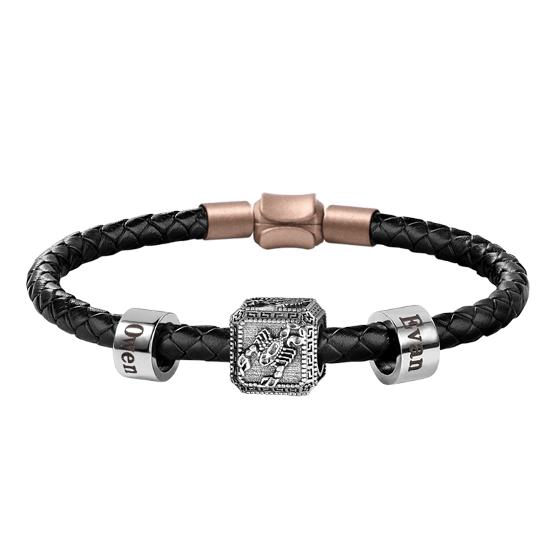 Beetle & Customized Charms Bracelet