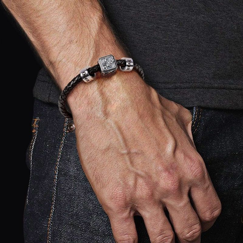 Beetle & Customized Charms Bracelet