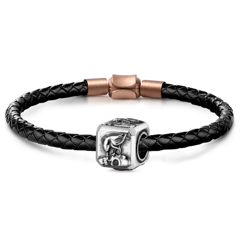 Raven & Skeleton Charm Bracelet