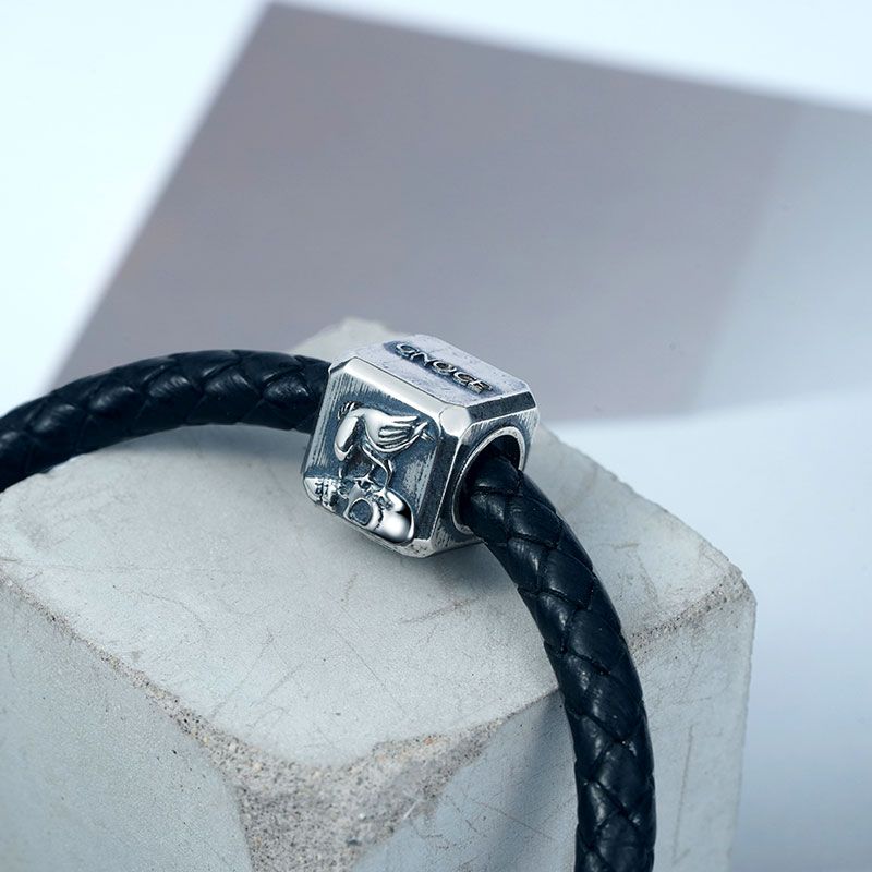 Raven & Skeleton Charm Bracelet