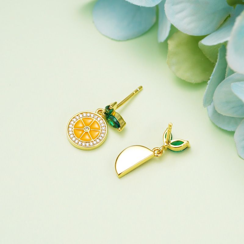 Lemon Dangle Earrings