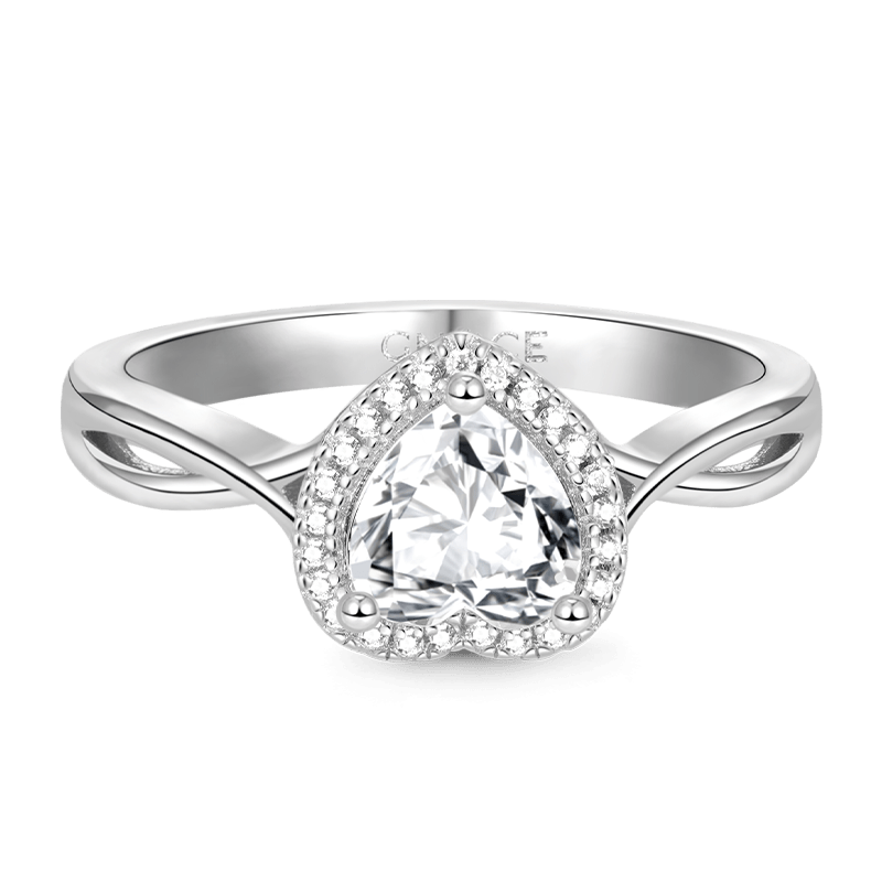 Twisted Heart Promise Ring