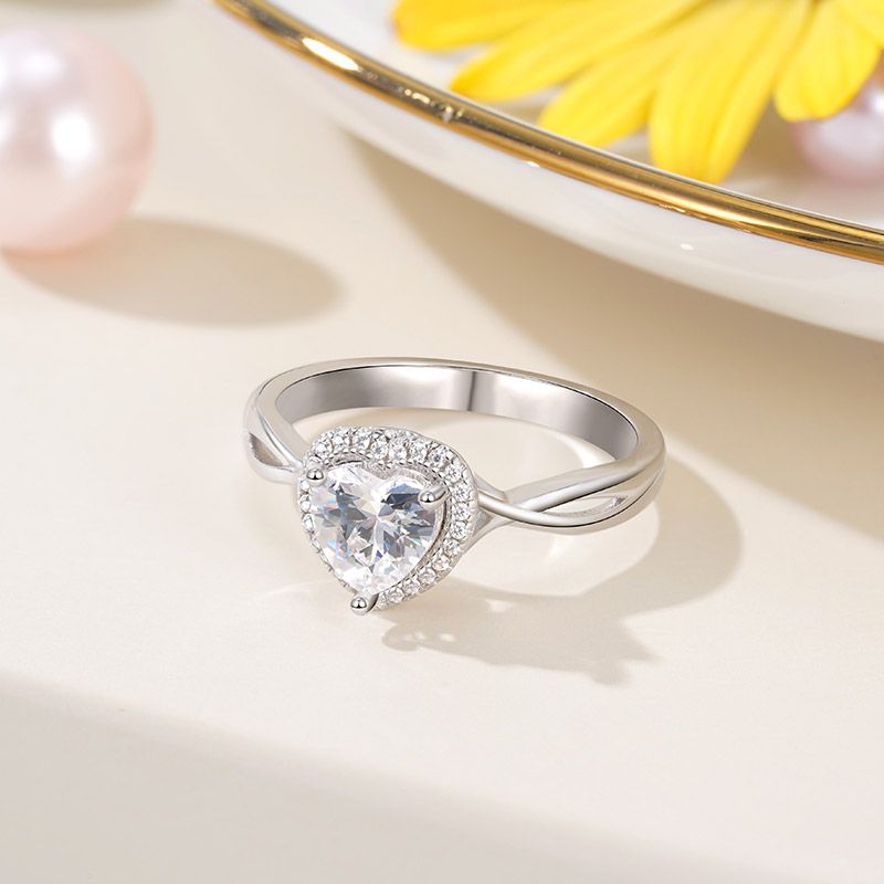 Twisted Heart Promise Ring
