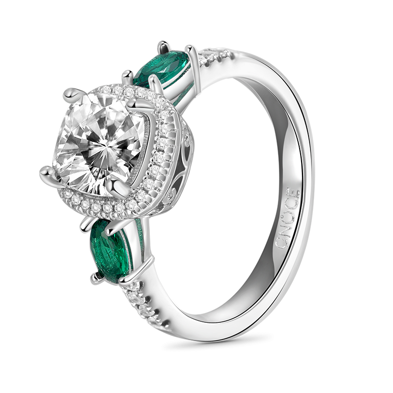 Square-cut Ring Set