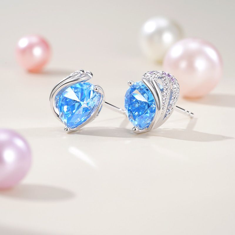 Knotted Heart Stud Earrings