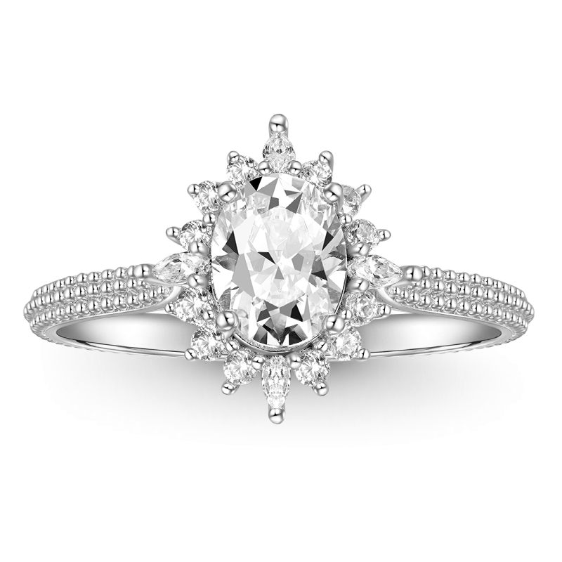 Oval-cut Promise Ring