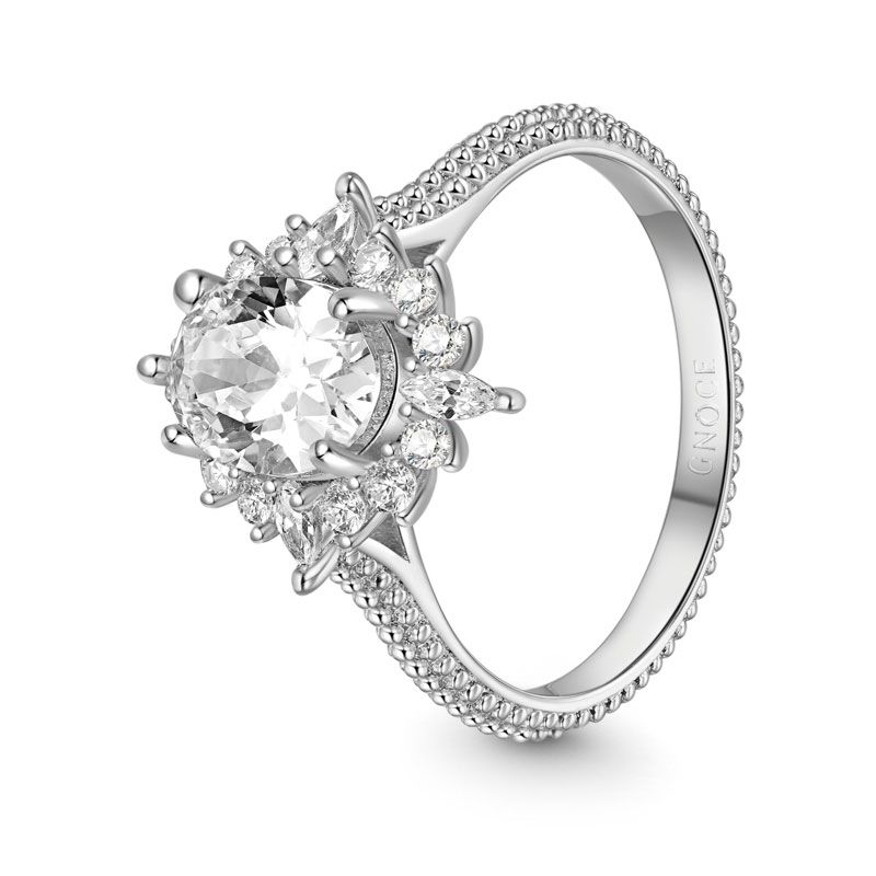 Oval-cut Promise Ring