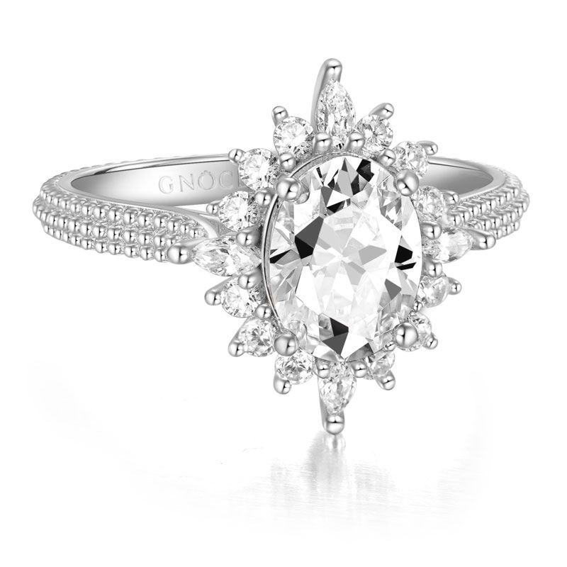 Oval-cut Promise Ring