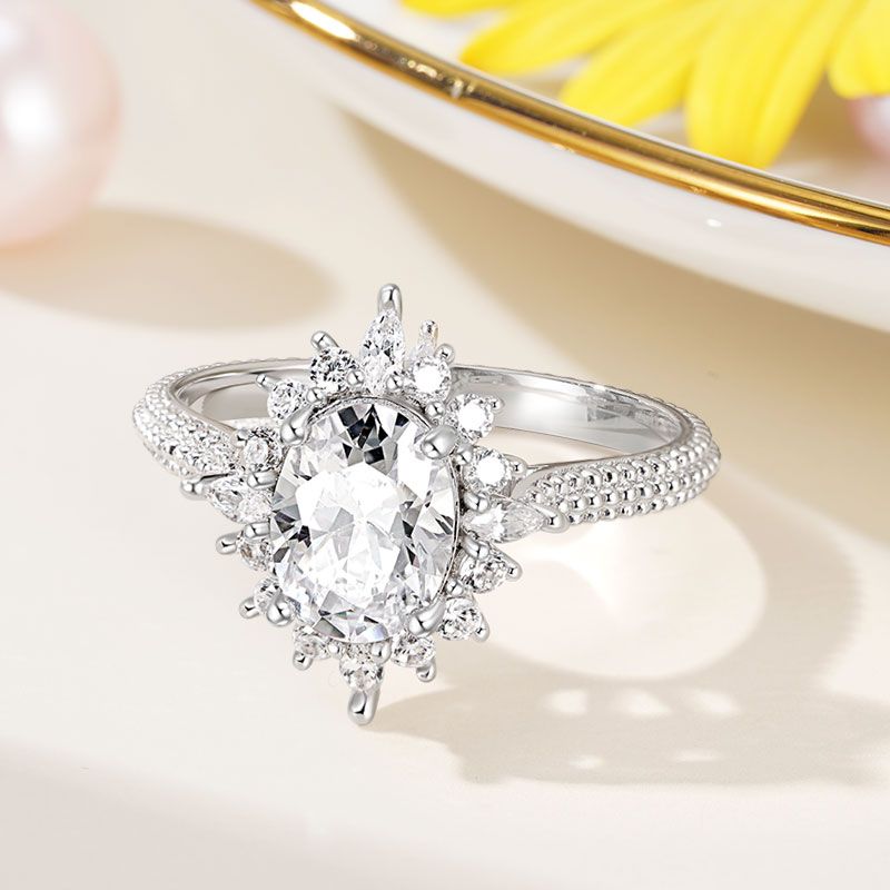 Oval-cut Promise Ring