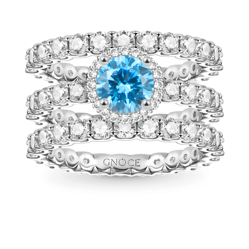 Round Cut Stackable Ring